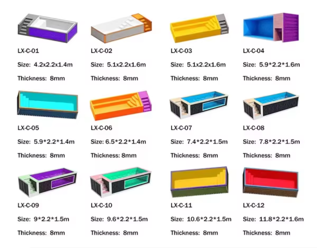 Decking Pool Size Specifications